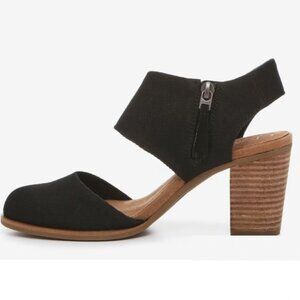 TOMS Majorca Sandals Women’s 10 • New With Tags • Black Ankle Strap